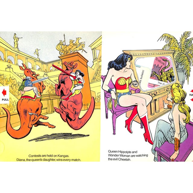 White "Wonder Woman: A Pop-Up Book" 1980 For Sale - Image 8 of 9