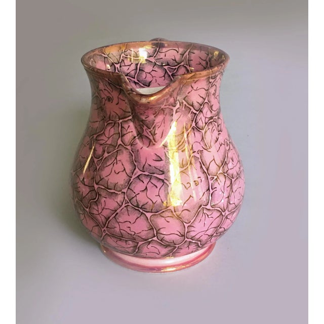 Late 19th Century Staffordshire Pink Lustre Jug For Sale - Image 4 of 8