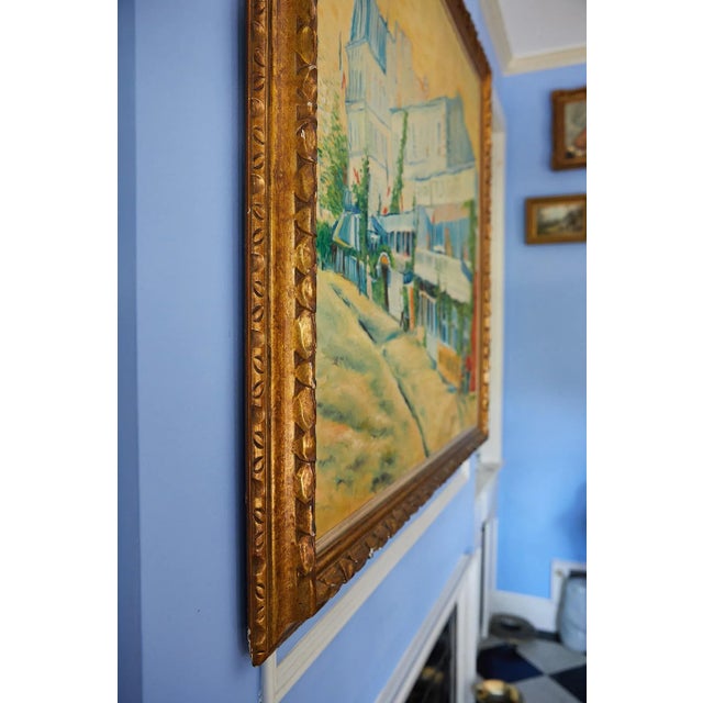 Large Impressionist Oil Painting of a French Street Scene For Sale In Atlanta - Image 6 of 13