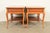 Hekman French Provincial Louis XV Carved Walnut Nightstands or Side Tables, Pair For Sale - Image 15 of 16