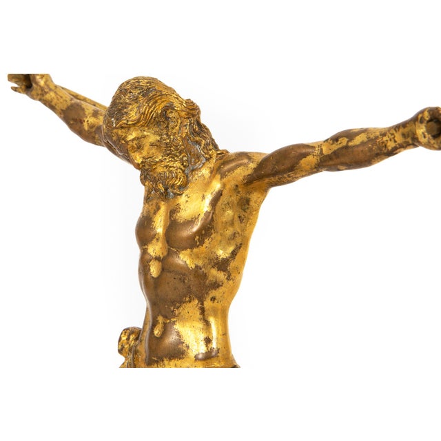 Fine German Renaissance Gilt Bronze Corpus Christi, 17th/18th Century For Sale - Image 12 of 16