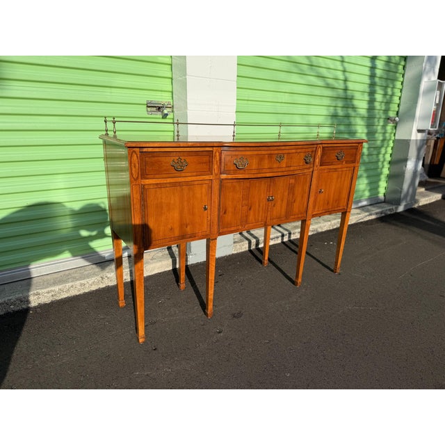 Original American of Martinsville craftsmanship Original brass gallery rail and hardware. Excellent condition....
