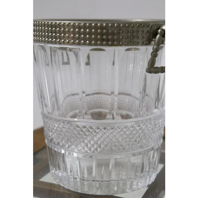 Mid-Century Modern Mid-Century Thick Glass Basket from Baccarat, 1950s For Sale - Image 3 of 9