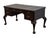 HEKMAN FURNITURE Solid Mahogany Traditional Chippendale Style 58" Writing Desk w. Tooled Leather Top 30" High 58" Wide 29"...