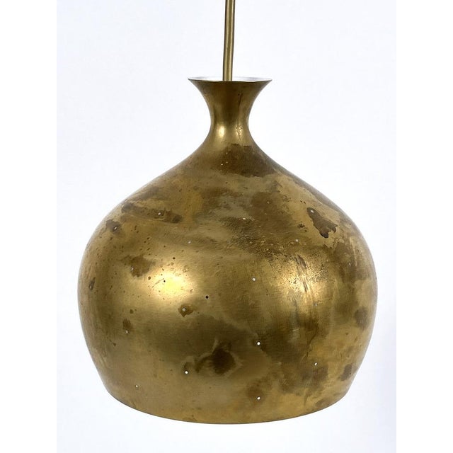 Löken Brass Pendant Lamp by Helge Zimdal for Falkenbergs, 1960s For Sale - Image 12 of 18