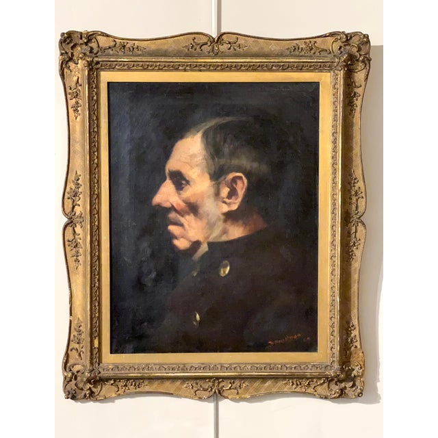 Bertram Priestman, Portrait, 1890, Oil on Canvas For Sale - Image 4 of 9