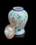 Vintage Hand Painted Famille Rose Porcelain Ginger Jar: Floral Phoenix Design For Sale - Image 4 of 7