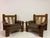1960s Brutalist Oak Chairs with Slatted Backs, 1960s, Set of 2 For Sale - Image 5 of 18