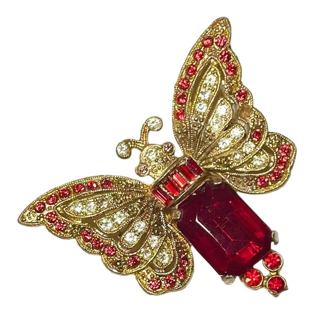 1930s Butterfly Brooche For Sale
