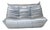 Togo Three-Seater Sofa in Silver Skai by Michel Ducaroy for Ligne Roset For Sale