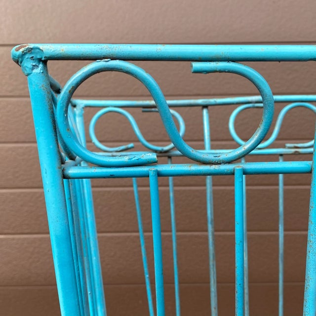 Metal Wrought Iron Plant Stand For Sale - Image 7 of 13