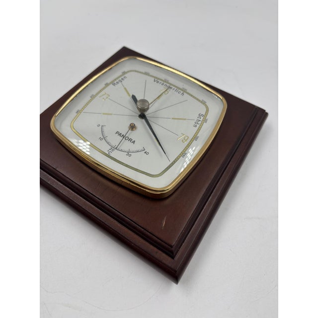 Vintage Barometer with Thermometer, 1950s For Sale - Image 4 of 10