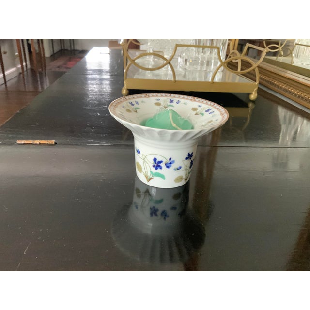 Vintage Haviland Limoges Imperatrice Eugenie Porcelain Floral Votive Candle Holder Chairish