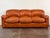 Mid-Century Modern Vintage 1970's Italian Leather Sofa For Sale - Image 3 of 13