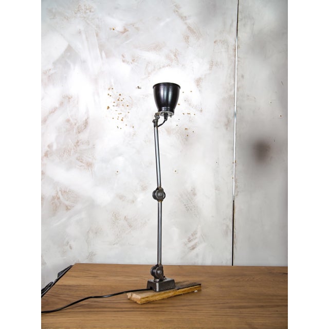 Stunning restored machine lamp by edl from the 1950s. the factory light holds an e27 fitting, and comes with a lightbulb...