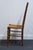 1970s Thomasville Furniture Post Road Collection Solid Hard Rock Maple Colonial Early American Ladderback Dining Side Chair W. Rush Seat 750-7 For Sale - Image 5 of 8