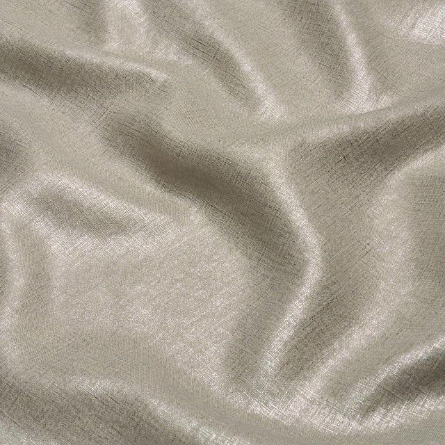 Schumacher Sample - Schumacher Midnight Glow Fabric In Lustrous Metal For Sale - Image 4 of 6