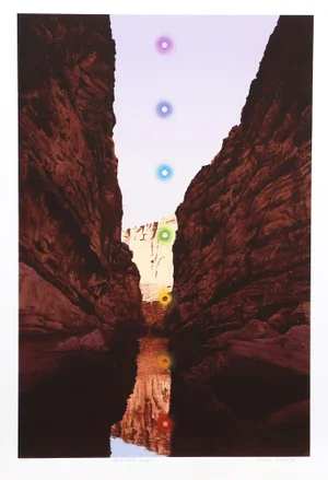 Antonio Peticov 'Santa Elena Canyon' Lithograph