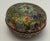 1950s 1950s Vintage Champleve’ Enameled Round Trinket Box For Sale - Image 5 of 11