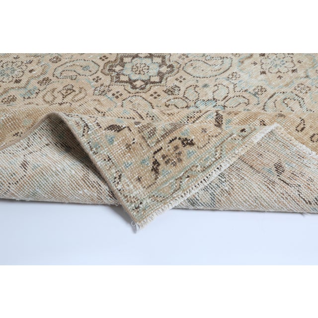 Antique Persian Tebriz Rug With Soft Color Tones - All Over Design Hand Knotted Tribal Rug - 9' 1'' X 12' 5'' For Sale - Image 4 of 10