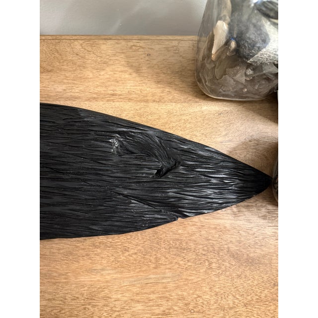 Abstract Contemporary Hand-Carved Abstract Wood Sculpture. For Sale - Image 3 of 8