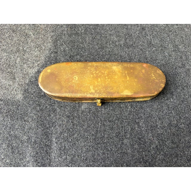 Art Nouveau Antique Dutch Copper Tobacco Box For Sale - Image 3 of 18