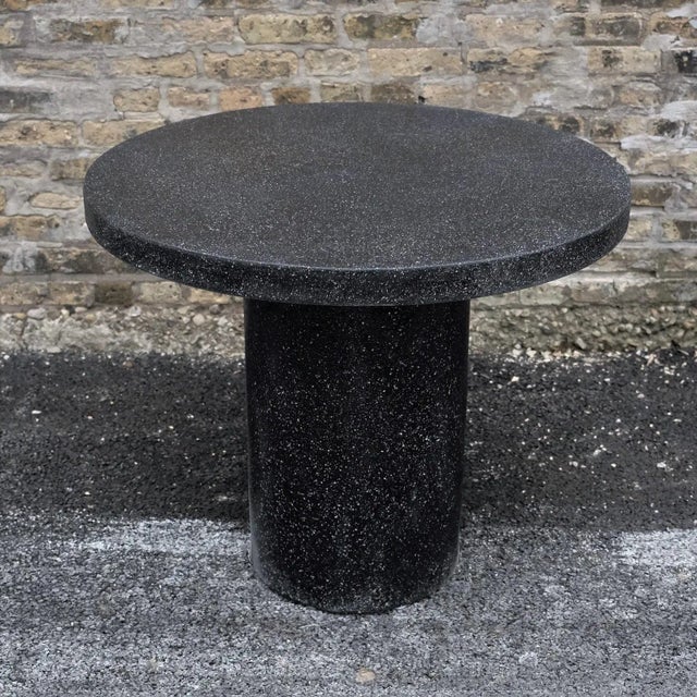 Mid-Century Modern Cast Resin 'Spring' Dining Table, Coal Stone Finish by Zachary A. Design For Sale - Image 3 of 5