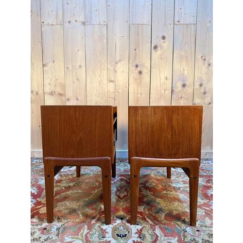 Scandinavian Bedside Tables, Set of 2 For Sale - Image 11 of 12