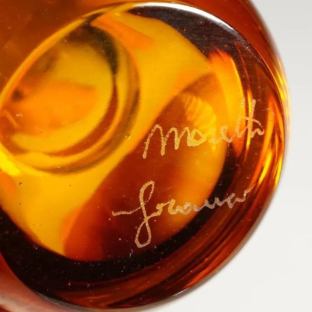 Vintage Murano Art Glass Vase by Franco Moretti, 1970s For Sale - Image 9 of 10