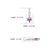 Three Stone Marquise Ruby & Diamond Pave Bail Pendant in Sterling Silver - Carat and her For Sale - Image 12 of 15