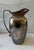 Traditional Vintage Hammered Metal Water Pitcher For Sale - Image 3 of 10