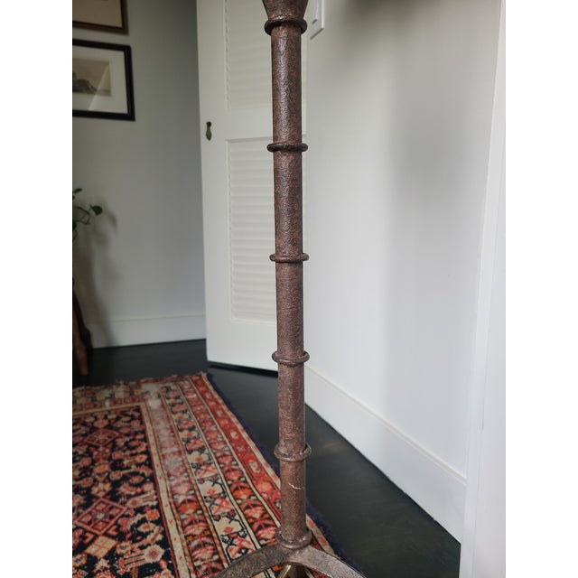 Metal Vintage 1970's Iron Spanish Revival Brutalist Floor Lamp For Sale - Image 7 of 13