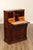 19th Century Antique Renaissance Revival Carved Walnut Drop-Front Desk For Sale - Image 5 of 18