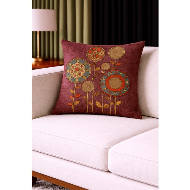 Exquisite Luxury Mid-Century Modern Sofa Cushions / Pillows Cover With Insert For Sale - Image 4 of 5