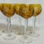 Mid 20th Century Mid-Century German Amber Hand Cut Crystal Wine Glasses - Set of 8 For Sale - Image 5 of 12