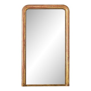 French 19th Century Louis Philippe Gilt Mantel Mirror For Sale