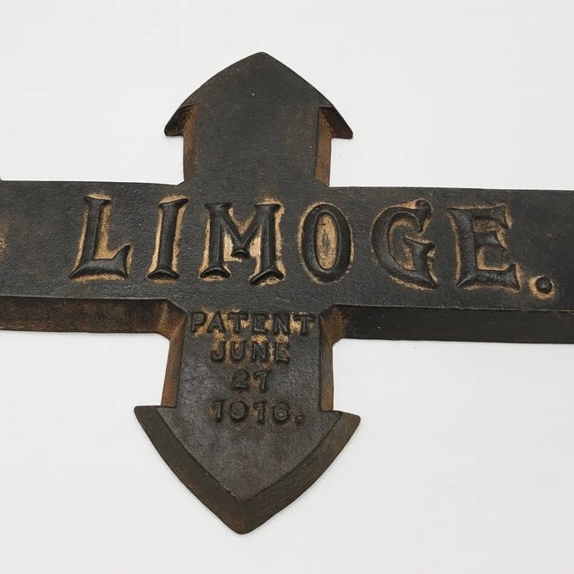 An extraordinary artifact from the Limoges porcelain workshops, this adjustable artist’s armrest was used by decorators to...