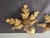 Hollywood Regency Florentine Flower-Shaped Gilt Flush Mount with Hand-Forged, Floral, Gilded with Gold Leaf in the style of Hans Kögl, Italy, 1960s For Sale - Image 12 of 18
