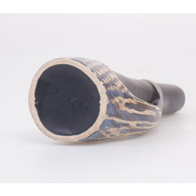 Black Bekå Ceramic Vase by Birger Åström, 1950s For Sale - Image 8 of 9