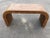 1970s Vintage Seagrass Waterfall Console Table For Sale - Image 5 of 13
