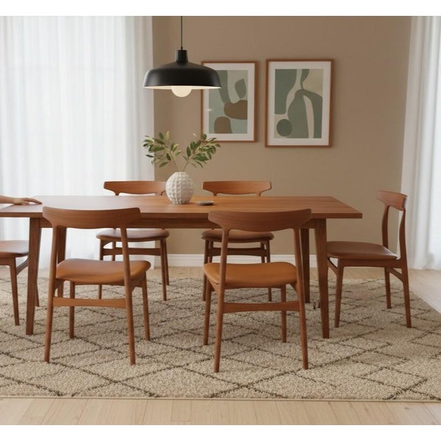 Model 60 Chairs in Teak and Leather by Henning Kjærnulf for Bruno Hansen, 1950s, Set of 4 For Sale - Image 16 of 18