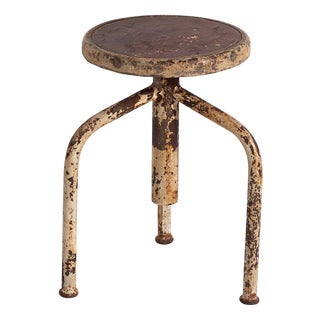 Industrial Style Workshop Stool, 1950 For Sale