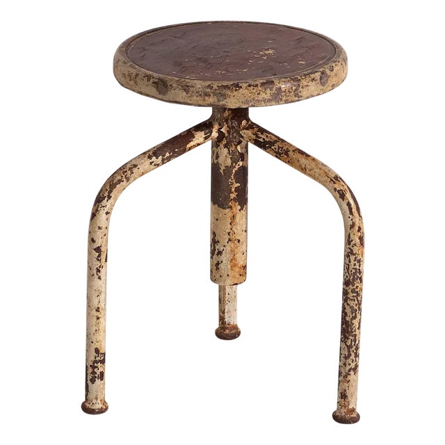 Industrial Style Workshop Stool, 1950 For Sale