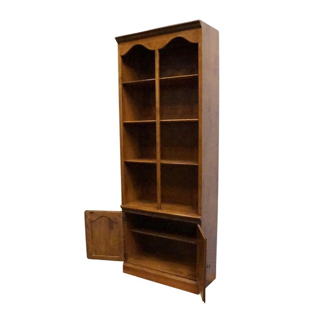 Late 20th Century Ethan Allen Heirloom Nutmeg Maple Colonial Early American 30" Bookcase / Wall Unit 10-9026 For Sale - Image 5 of 10