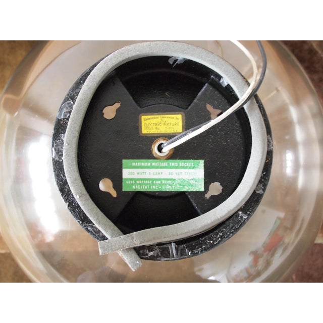 Vintage Habitat Paul Mayen Mid-Century Modern Pop Globe Ceiling Light Large in Clear Acrylic Plastic Plexiglass For Sale - Image 9 of 11