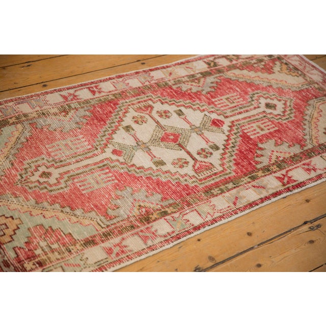 Old New House Vintage Distressed Oushak Rug Runner - 2'9" x 5'6" For Sale - Image 4 of 9