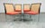 Lane Furniture 4 Roland Carter for Lane Cane Back and Chrome Steel Dining Chairs For Sale - Image 4 of 10