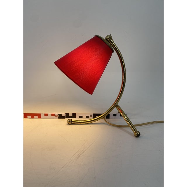 Vintage Table Lamps with Organically Shaped Brass Bases, 1950s, Set of 2 For Sale - Image 15 of 17