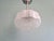 Silver Art Deco Pendant Light in Frosted Glass, 1920s For Sale - Image 8 of 12