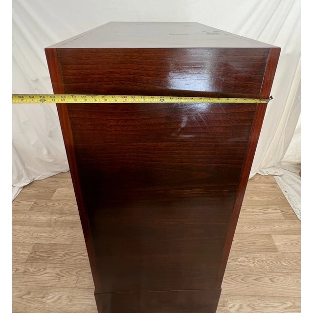 1990s Japanese Tansu Style Chest Cabinet Stacking Six Drawers Pull Out Armoire Shelf For Sale - Image 15 of 16